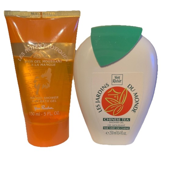 Yves Rocher Other - Yves Rocher‎ X2 Shower Gel Les Jardins Green Tea, Exotiques Mango Discontinued